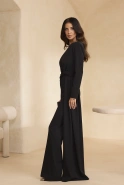Castillo – schwarzer Jumpsuit in zwei Varianten je nach Körpergröße