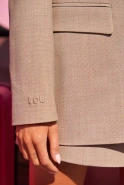 Djihene - beige jacket with wool additions