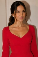 Blubell - rotes Kleid mit offenen Schultern und Reißverschluss