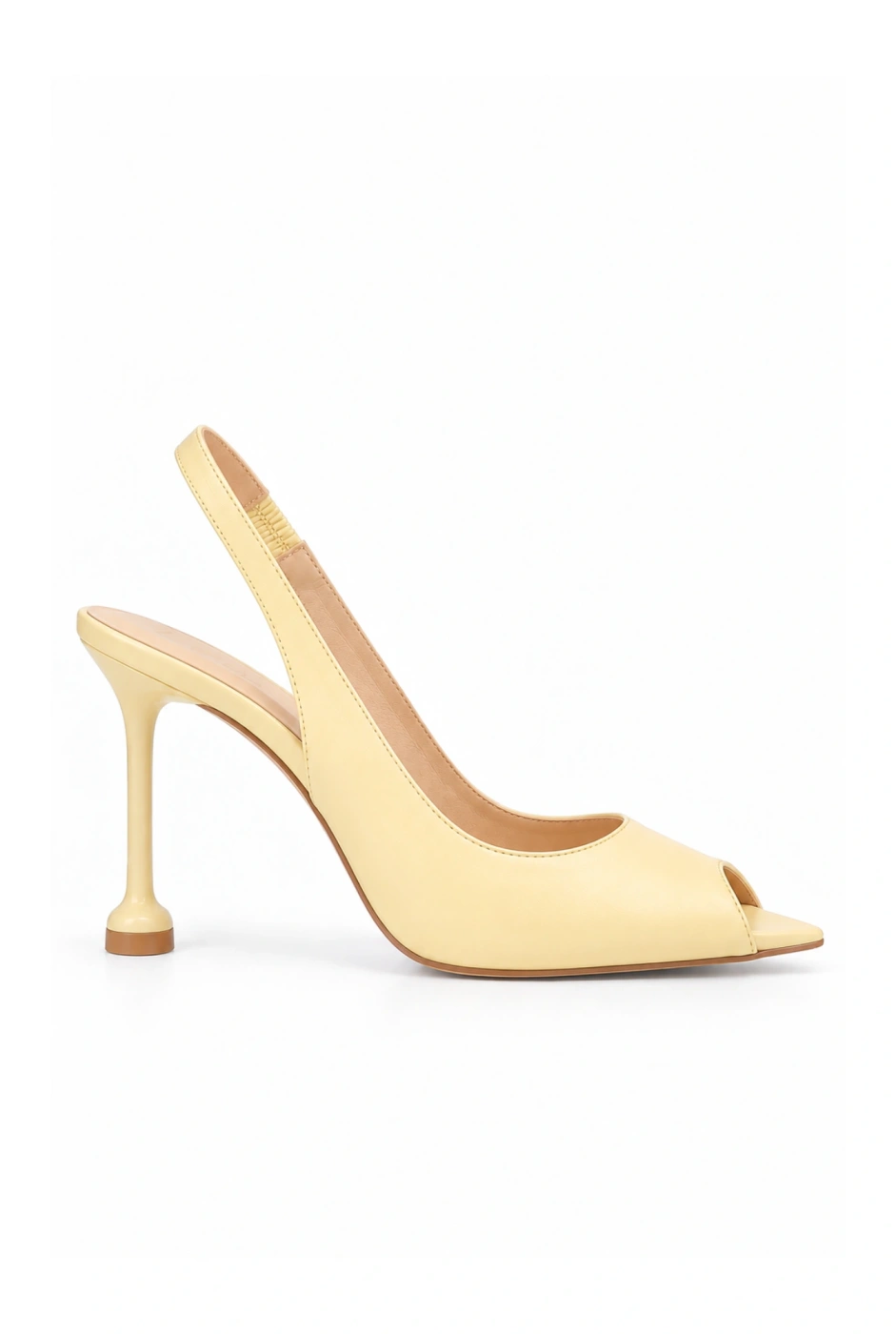 Speed – buttergelbe Pumps mit schmalem Absatz und stabiler Verarbeitung