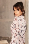 Anabel - a petite dress with an interesting print