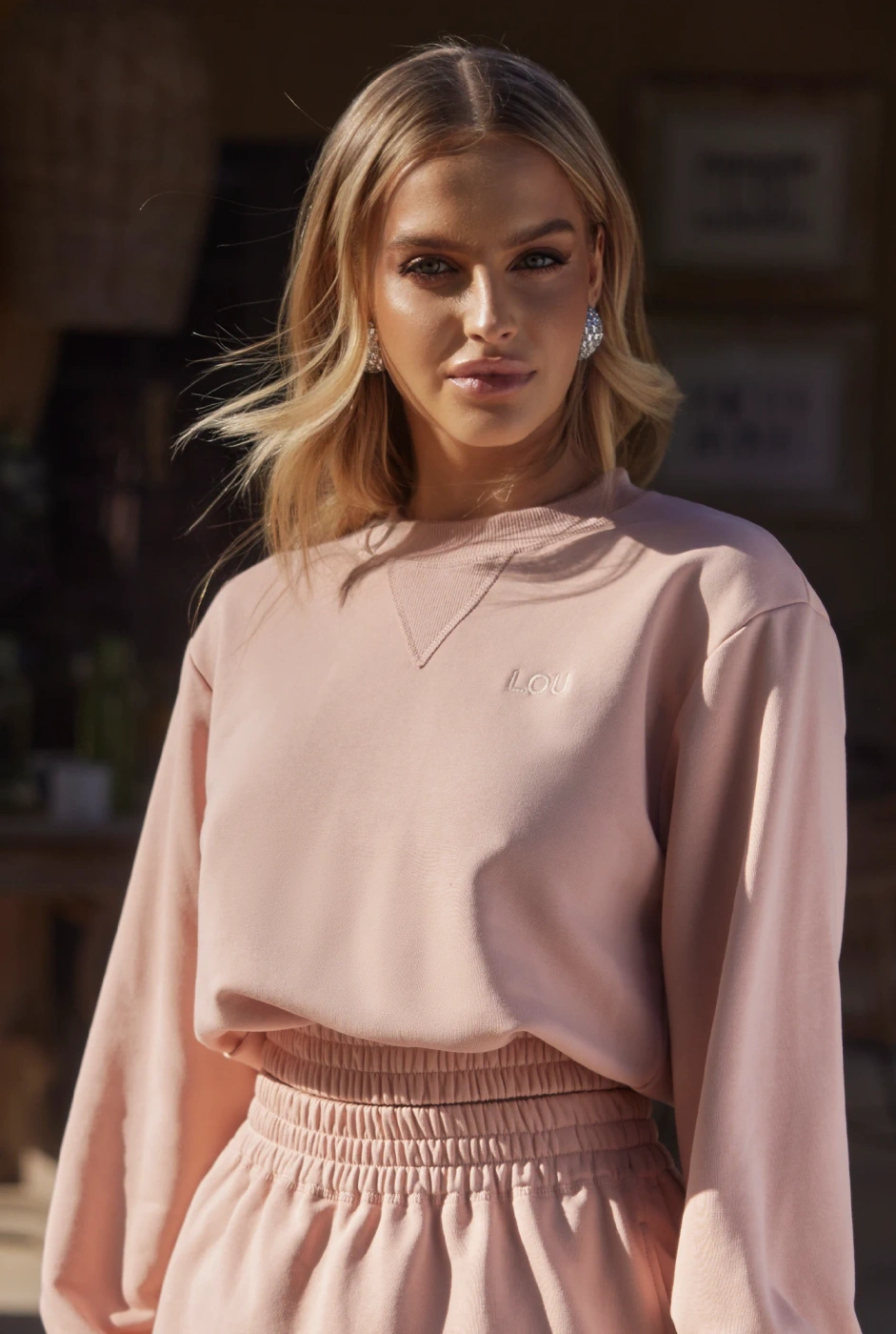 Mariko Set - Lose Bluse und Minirock mit eingenähten Shorts