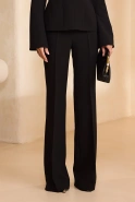 Quelo – black trousers with flared legs