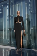 Ernesta - Maxi Elegant Dress with Mesh Details