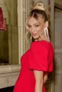 Xylem - Rotes Minikleid mit bauschigen Ärmeln