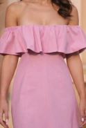 Isidora - Exklusives Minikleid in einem puderrosa Farbton