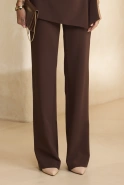 Padera – brown set: blouse + trousers