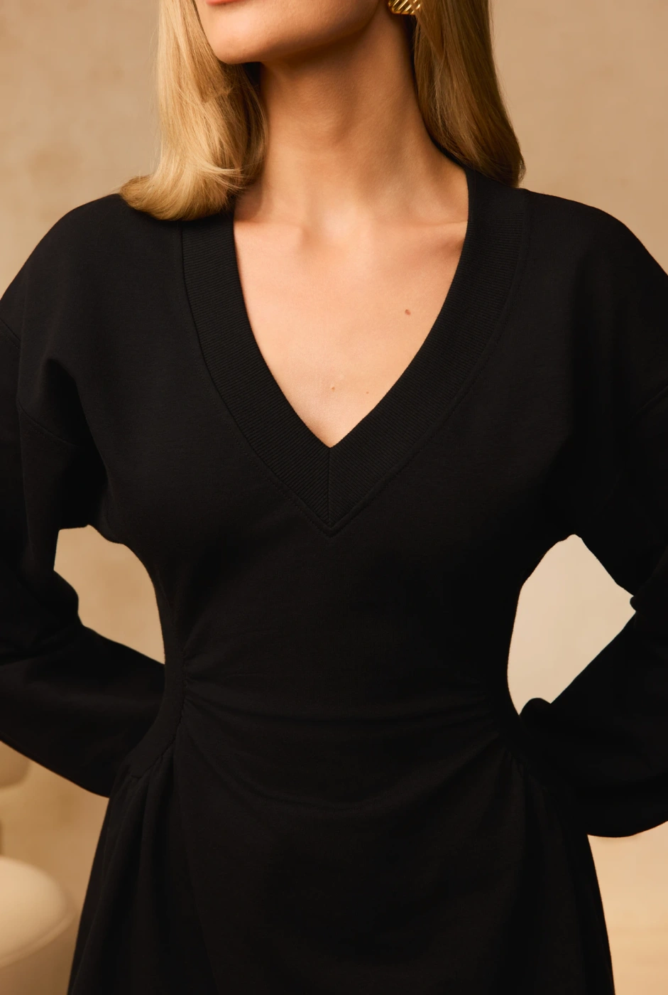 Cosma – mini sweatshirtkleid mit lockerem schnitt