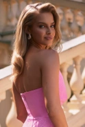 Julietta Pink - Minikleid mit Korsett-Oberteil und charmantem Jabot