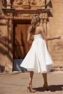 Somi - Asymmetrisches Midikleid in Creme