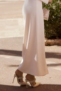 Anuari - Cream Set of Corset Top and Straight Pencil Skirt 