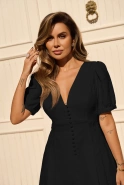 Sanne - Schwarzes Minikleid mit verdeckten Shorts