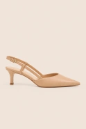Vianna – beige Pumps mit niedrigem Absatz