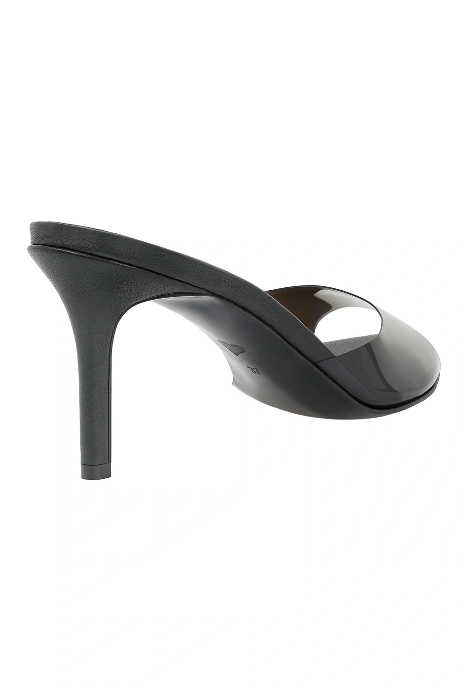 Femi - Black heels with transparent strap