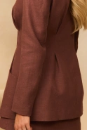Persja – ramie fabric blazer in light brown