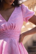 Nilda - Mini-Cocktailkleid in Puderrosa