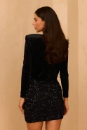 Usilia – black set: top + skirt