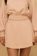 Mariko Set - Lose Bluse und Minirock mit eingenähten Shorts