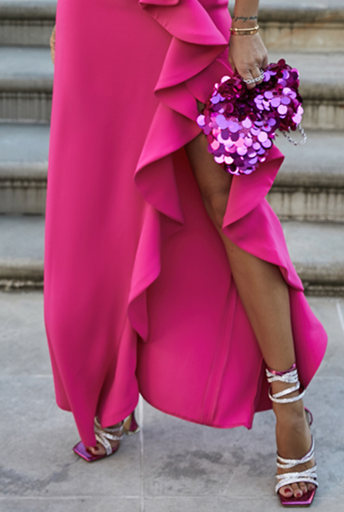 Fernanda Pink - maxi dress in intense pink