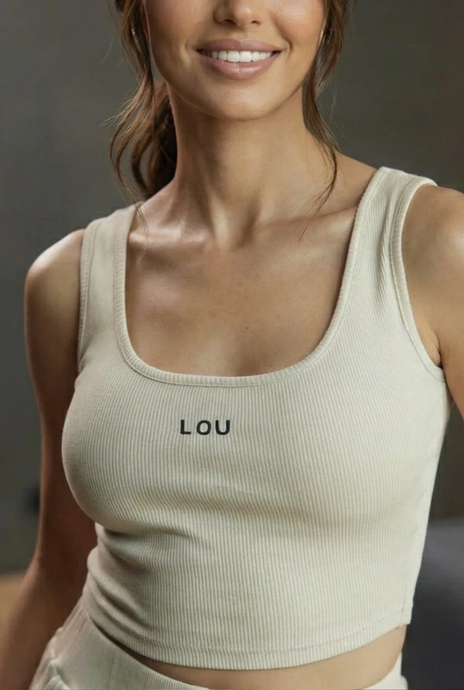 Boston Beige - strapless top in beige color