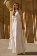Nemezja - Maxikleid mit abnehmbarem Umschlagtuch