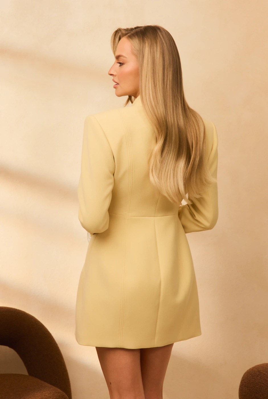Laosa – Blazer-Minikleid in Gelb