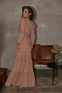Arizona - ein beeindruckendes Maxikleid im Boho-Stil in einem Rosaton