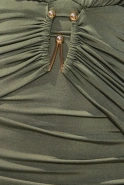 Radmila – Maxi-Neckholder-Kleid in Flaschengrün