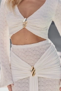 Neffa – Set: Top + Rock mit Schmuckdetail
