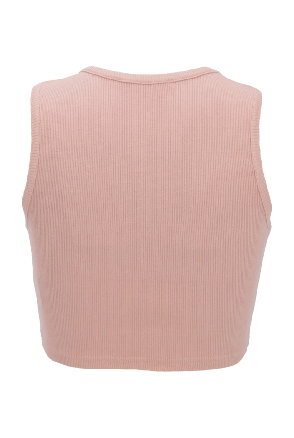 Saura - ein kurzes, rosa trägerloses Top