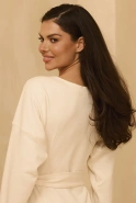 Sunira – cream mini sweatshirt dress