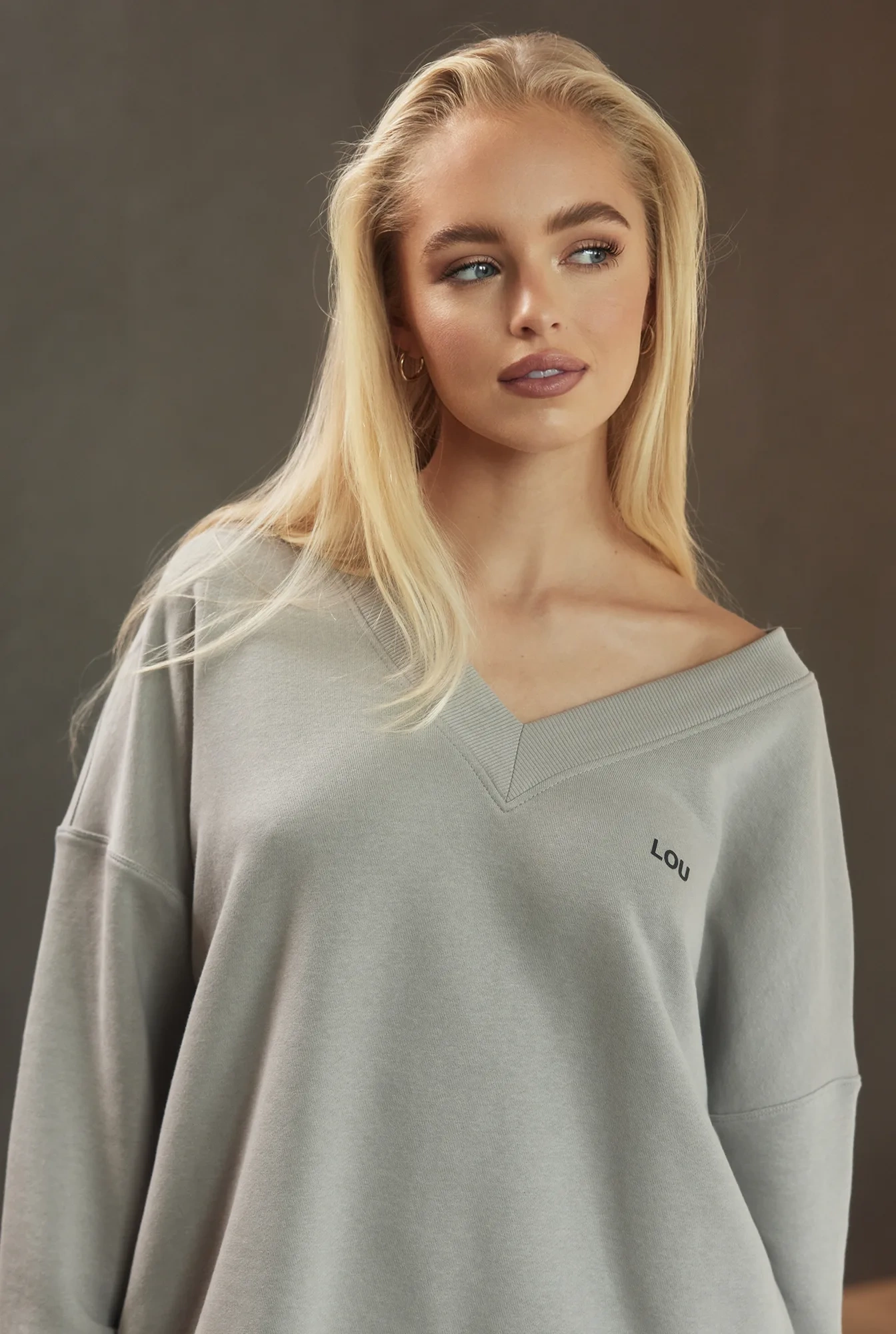 Zorca - Alltags-Sweatshirt in Aschfarbe