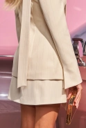 Firooze - gold-striped waisted jacket