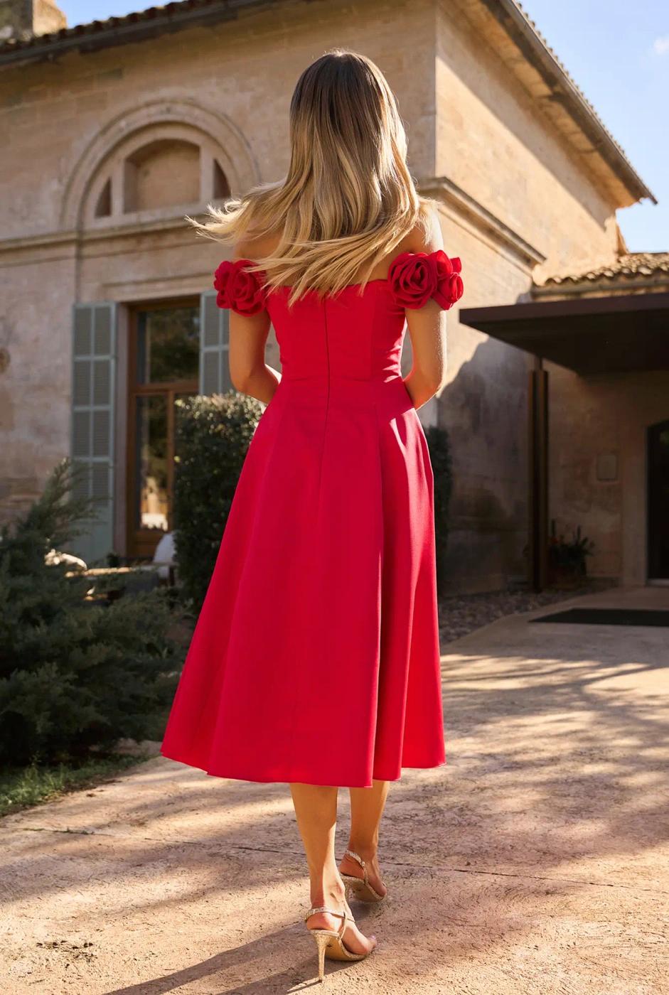 Roana - Midikleid mit Korsett und Bügeln
