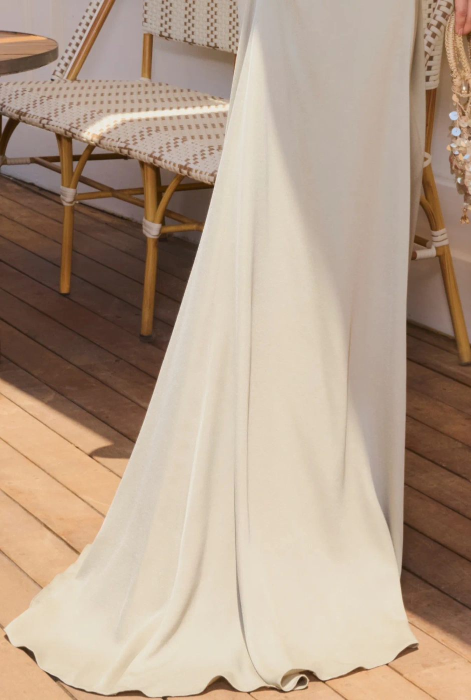 Blythia - Draped Maxi Dress in a Pea Green Shade