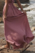 Vernon - Asymmetrisches Set in Dirty Pink