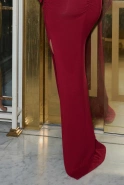 Luciana – red maxi dress with bows