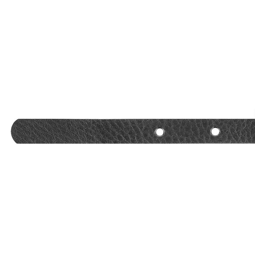 Lita Belt - Eleganter schwarzer Damengürtel mit goldener Lou-Schnalle