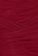 Lizette – red draped mini dress