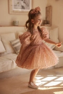Kimi - Kinder-Minikleid mit Buffs und Zierschleife