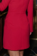 Celesta – rotes Minikleid mit Wickelunterteil