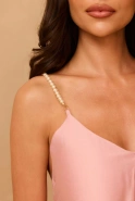 Toleda – mini dress with pearl straps