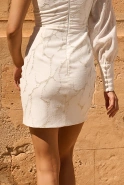 Zobia - asymmetrical mini dress with drapes