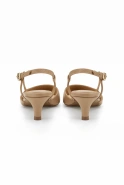 Vianna – beige Pumps mit niedrigem Absatz