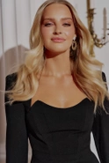 Janelle - Black Mini with Fancy Neckline