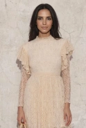 Wendy - knitted mini in openwork beige