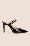 Limia - lacquered stilettos with strap