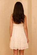 Rumi - airy mini dress in sand colors