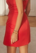 Alizee - asymmetrical mini with a flower