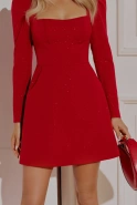 Greer - roter Mini mit Strasssteinen